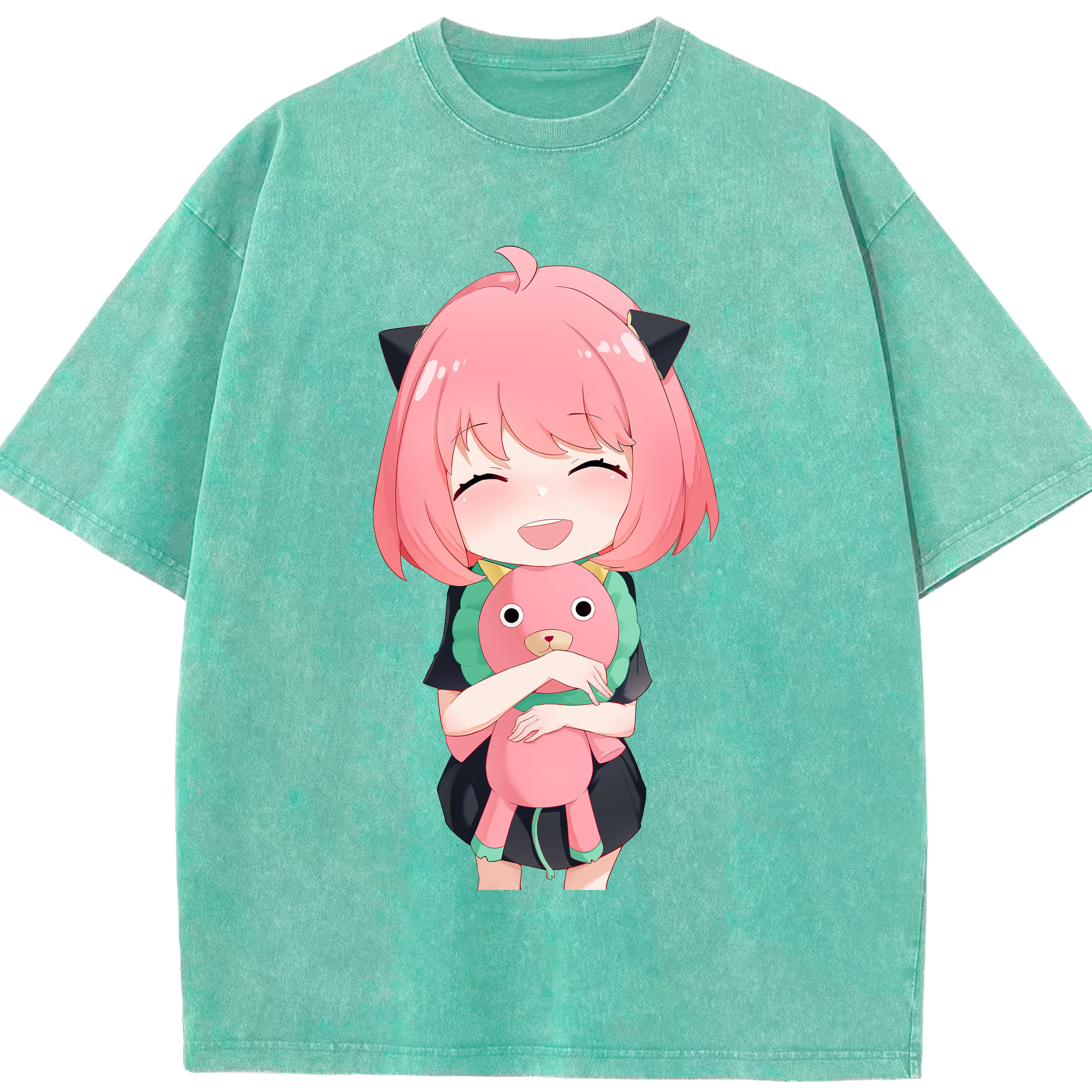 （画像用） SPY×FAMILY间谍家家酒 綿100% ヴィンテージ風 半袖Tシャツ（フロントプリント）